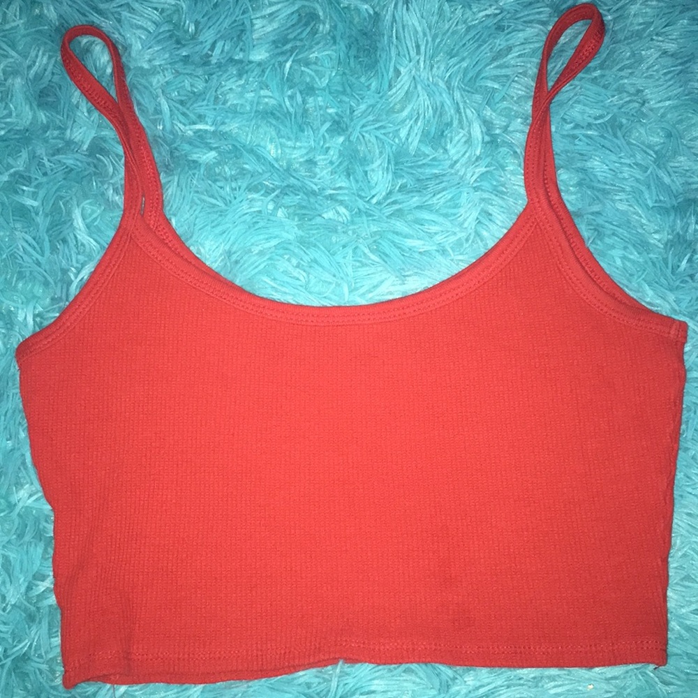 red crop top